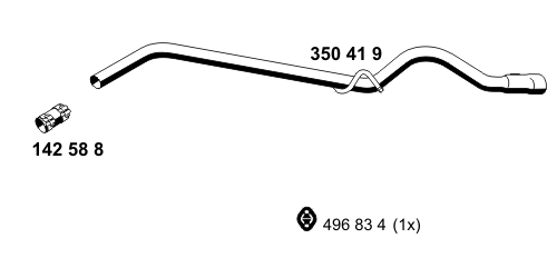 Exhaust Pipe (350419)