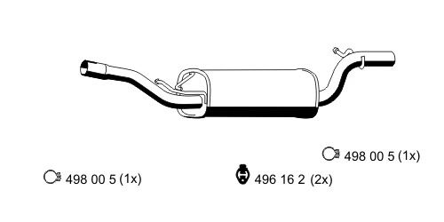 Centre Muffler (670012)