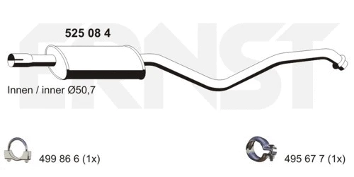 Centre Muffler (525084)