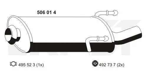Rear Muffler (506014)