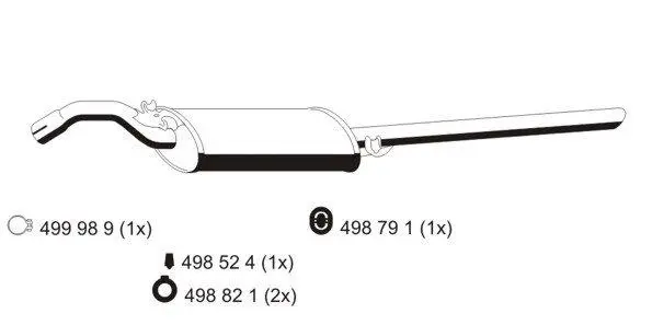 Rear Muffler (640077)