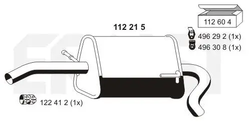 Rear Muffler (112215)