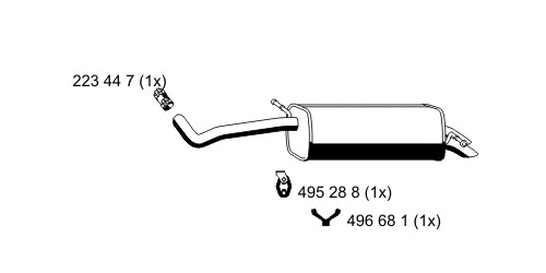 Rear Muffler (645102)