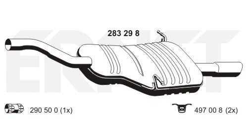 Rear Muffler (283298)