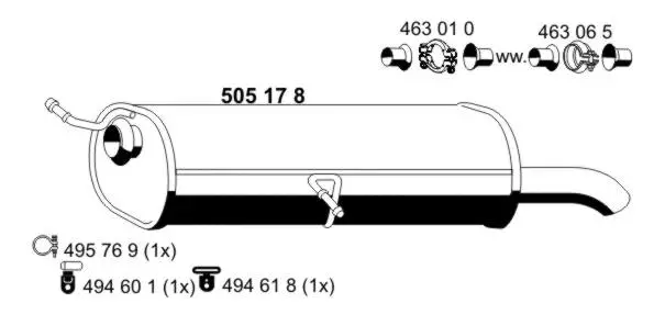 Rear Muffler (505178)