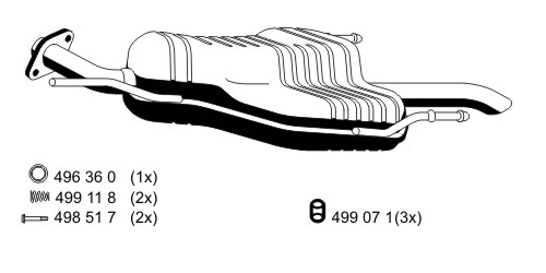 Rear Muffler (054119)