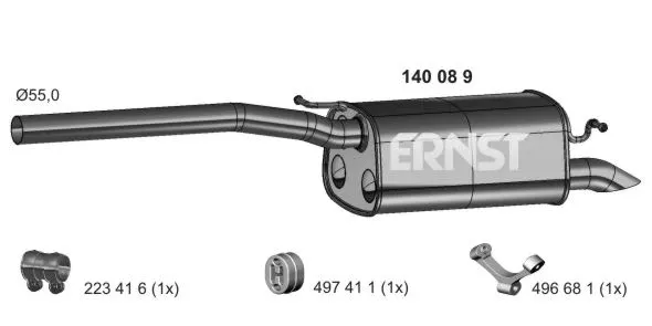 Rear Muffler (140089)