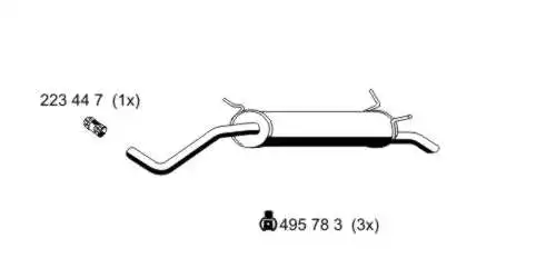 Rear Muffler (525053)
