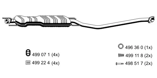 Centre Muffler (043052)