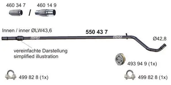 Exhaust Pipe (550437)