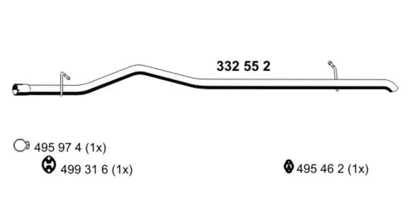Exhaust Pipe (332552)