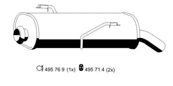 Rear Muffler (505000)