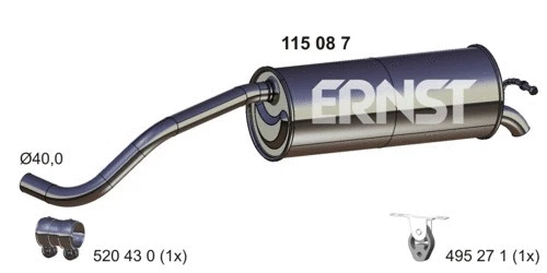 Rear Muffler (115087)