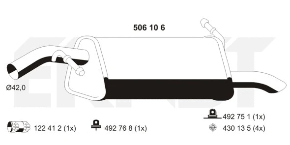 Rear Muffler (506106)