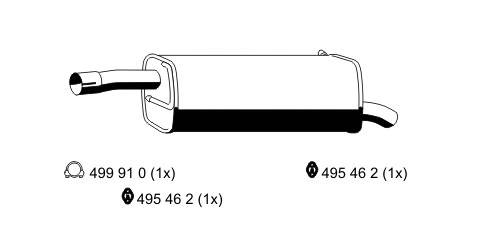 Rear Muffler (313216)