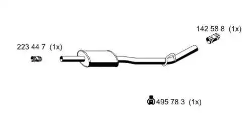 Centre Muffler (522045)