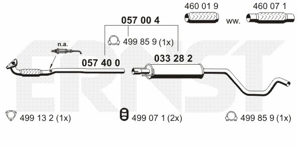 Centre Muffler (057004)