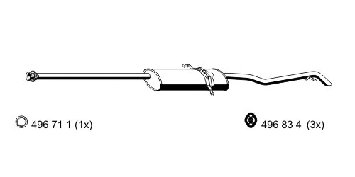 Rear Muffler (352079)