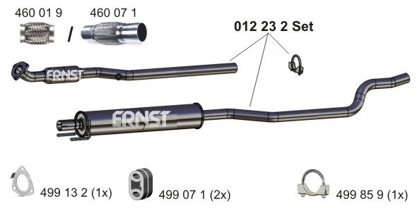 Centre Muffler (012232)