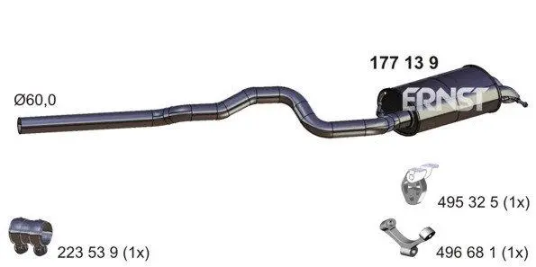 Rear Muffler (177139)