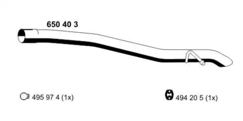 Exhaust Pipe (650403)