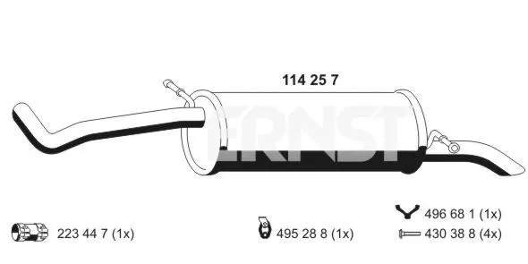 Rear Muffler (114257)