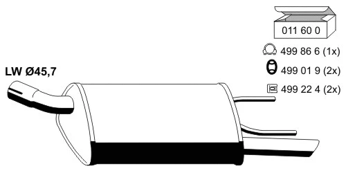 Rear Muffler (011006)