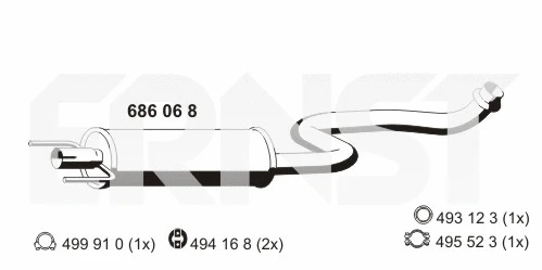 Centre Muffler (686068)