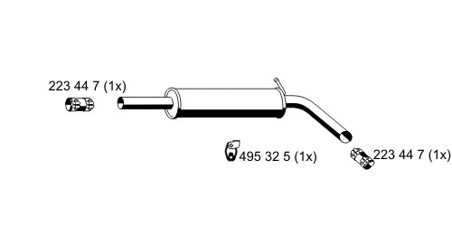 Centre Muffler (645072)