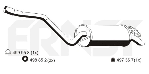 Rear Muffler (353373)