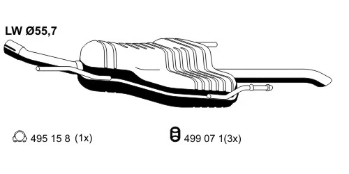 Rear Muffler (056069)