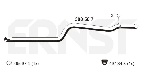 Exhaust Pipe (390507)