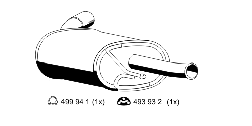 Rear Muffler (515085)