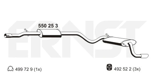 Rear Muffler (550253)