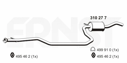 Centre Muffler (310277)