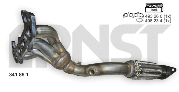 Manifold, exhaust system (341851)