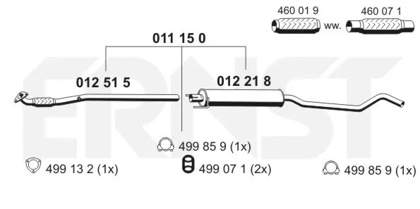 Centre Muffler (011150)