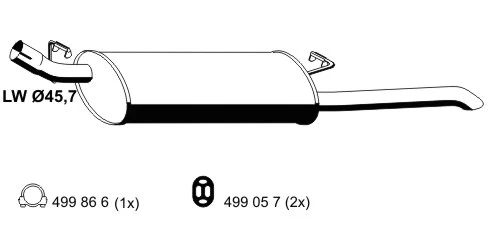Rear Muffler (033107)
