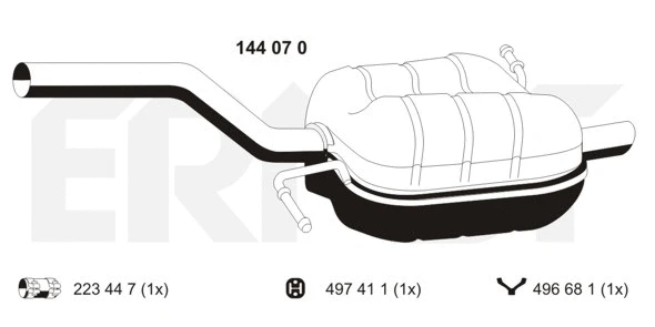 Rear Muffler (144070)