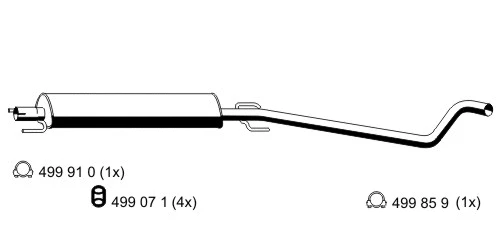 Centre Muffler (055109)