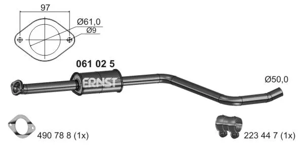 Centre Muffler (061025)
