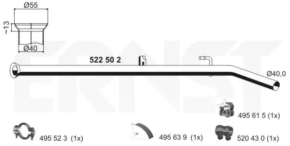 Exhaust Pipe (522502)