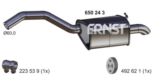 Rear Muffler (650243)