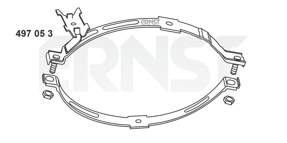 Bracket, muffler (497053)