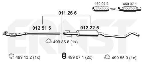 Centre Muffler (011266)
