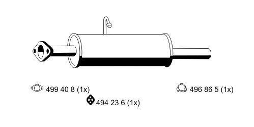 Centre Muffler (348027)