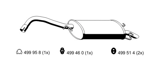 Rear Muffler (342070)
