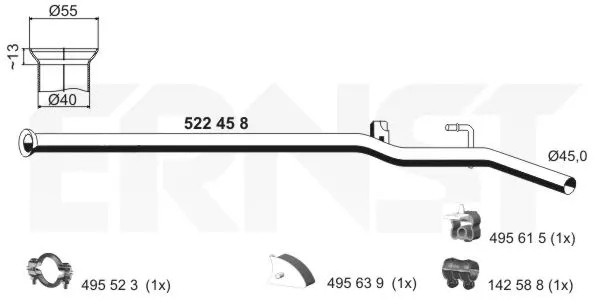Exhaust Pipe (522458)