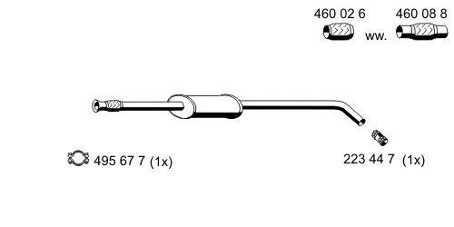 Centre Muffler (530019)