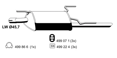 Rear Muffler (043014)